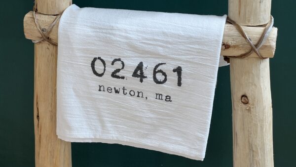 Customizable Zip Code - Custom Cotton Tea Towel