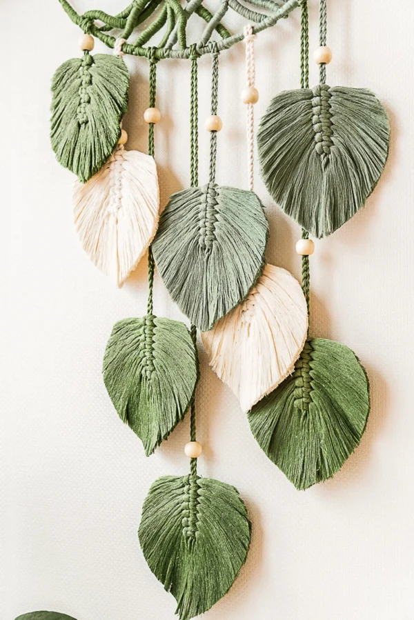 Macrame Leaves Tree Of Life Wall Hanging - M - Image 3