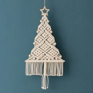 Macrame Christmas Tree - M - Natural