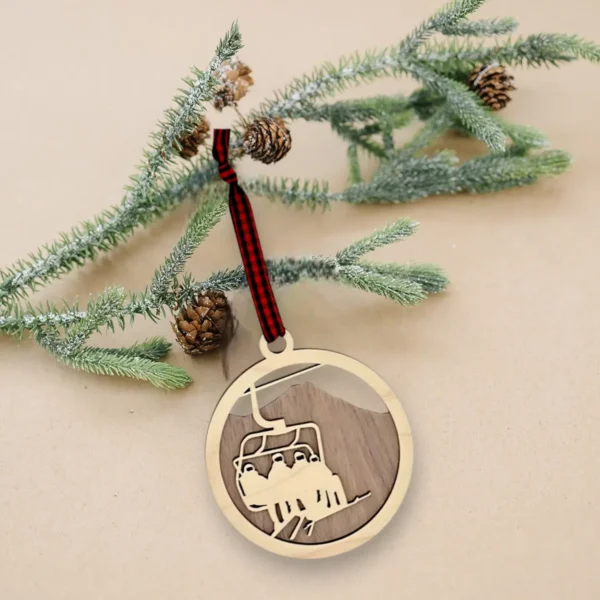 Ski Lift Christmas Holiday Ornament - Image 4