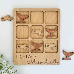 Massachusetts State Gift - Tic-Tac-Toe MA Game