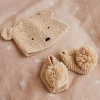 Teddy Hat and Booties Knitting Kit