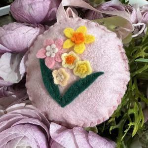 Large Floral Ornaments by Heirloom Felt Designs
