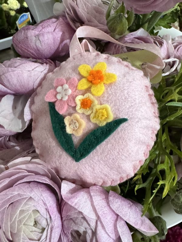 Large Floral Ornaments by Heirloom Felt Designs