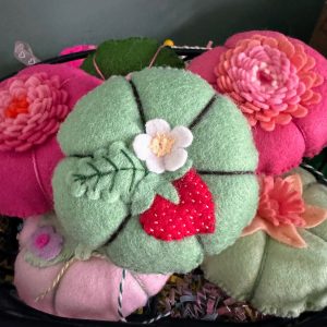 Wool Pincushions by Heirloom Felt Designs