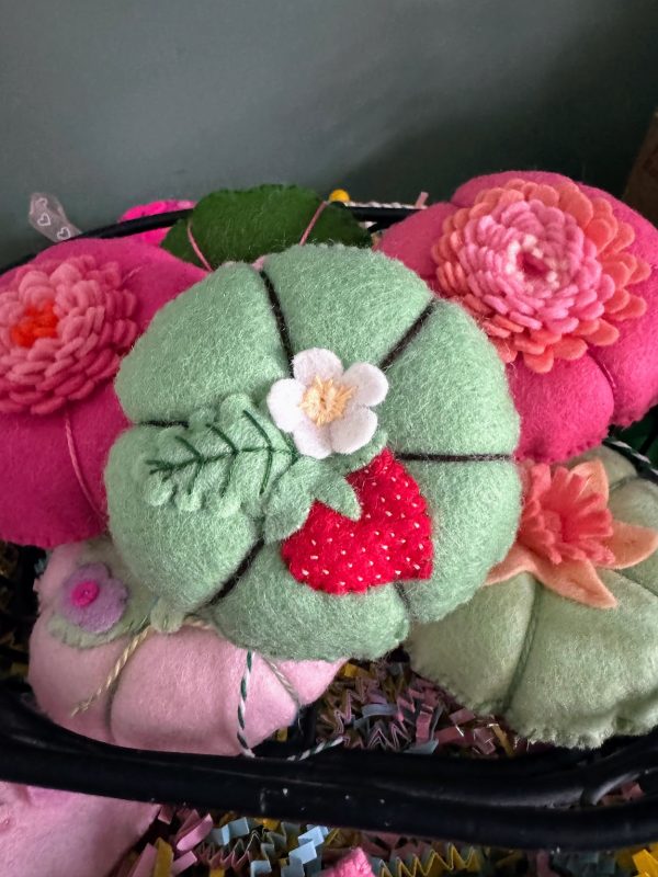 Wool Pincushions by Heirloom Felt Designs