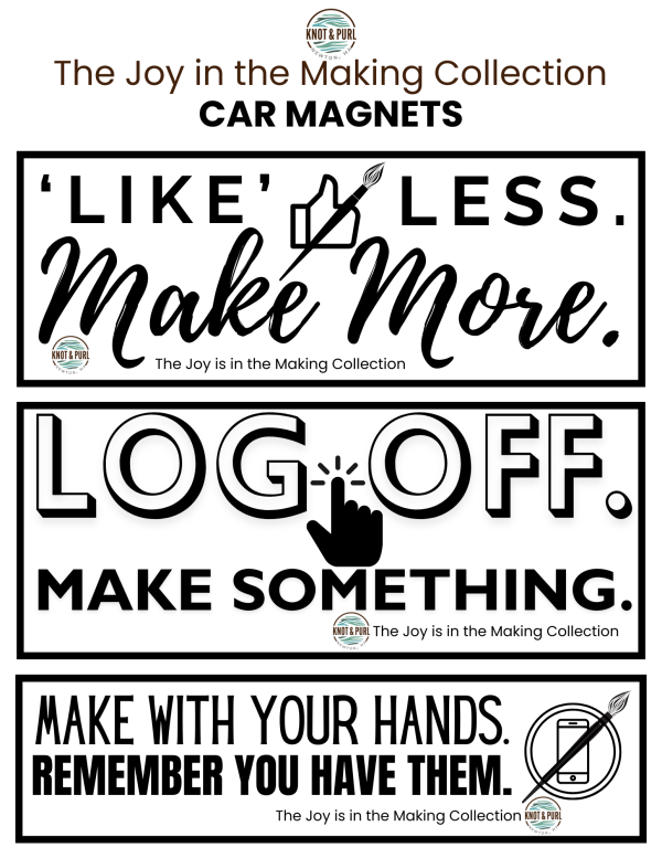 Joy is in the Making - Car Magnets